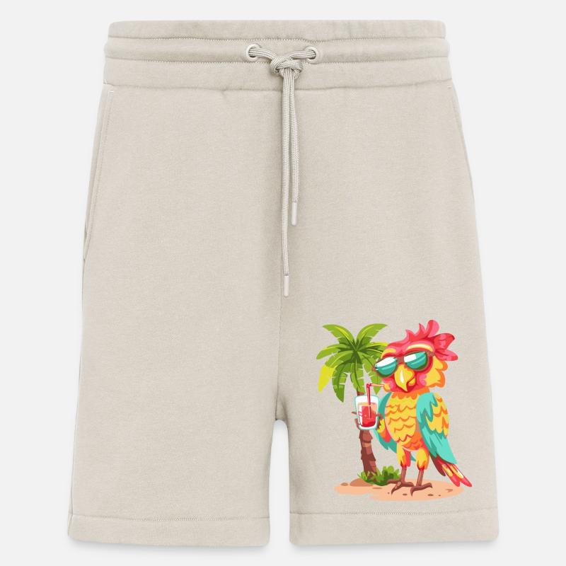 Papagei Sommer Strand Comic - Shorts - made by SPREAD - WARM CLAY