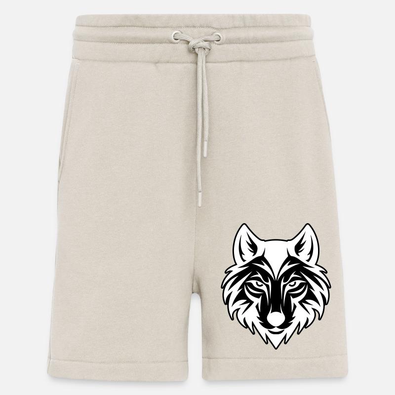 Wolf Kopf - Shorts - made by SPREAD - WARM CLAY