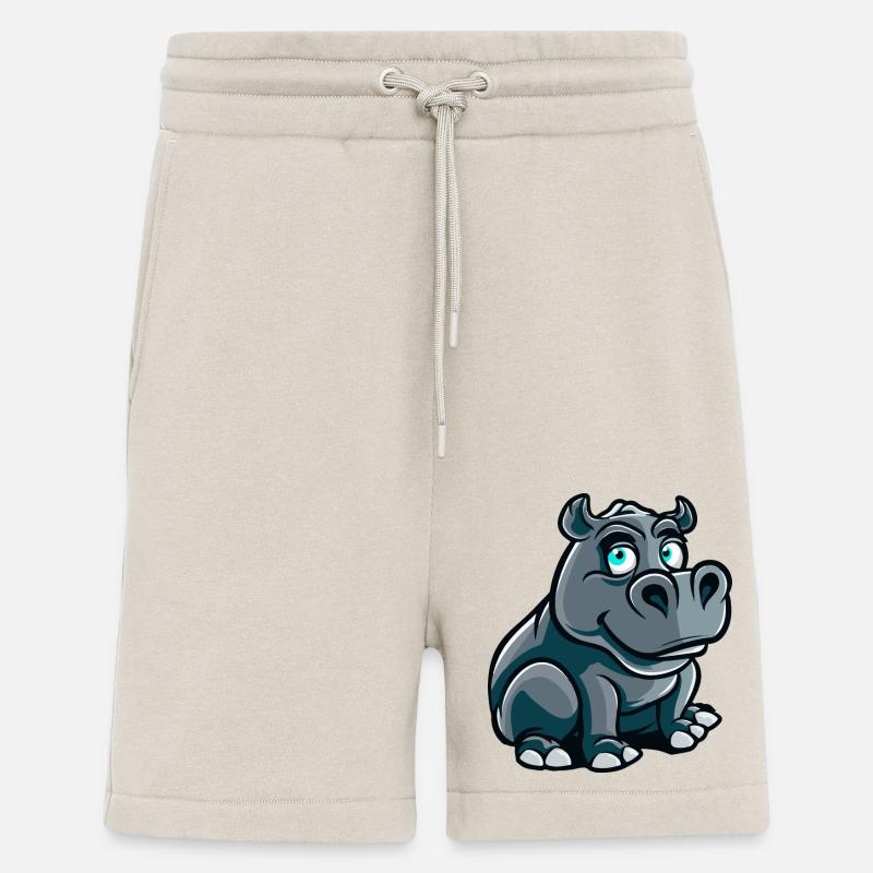 Nilpferd Comic - Shorts - made by SPREAD - WARM CLAY