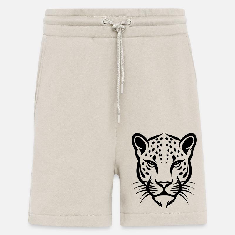 Gepard Kopf - Shorts - made by SPREAD - WARM CLAY