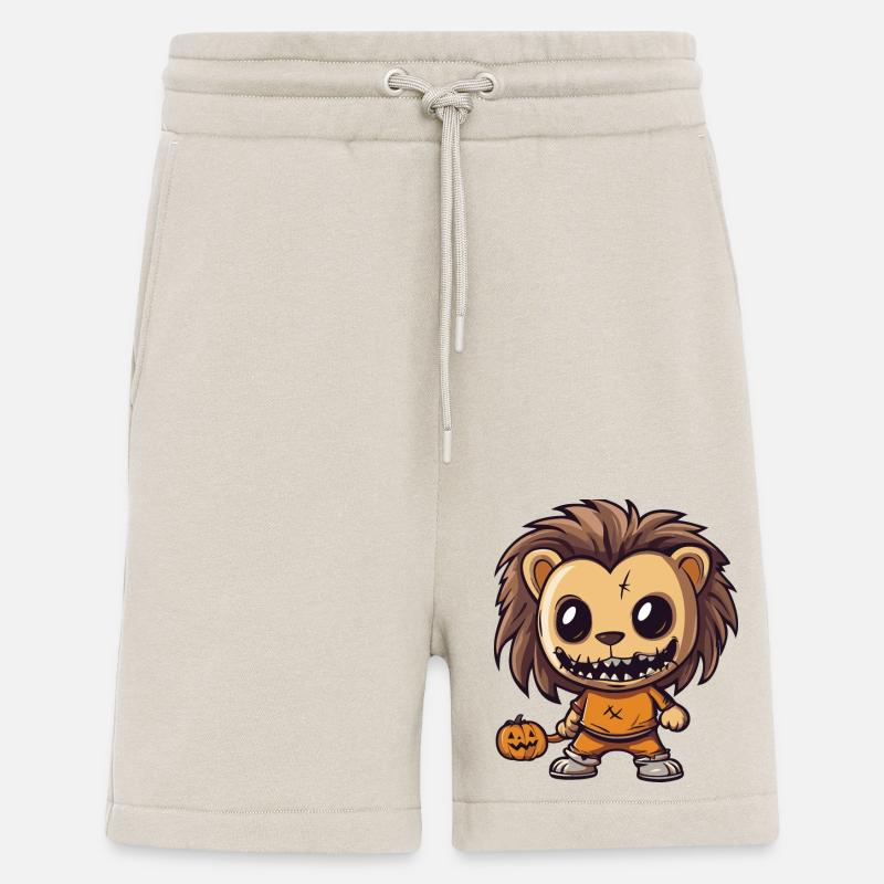 Löwe Halloween Comic Lustig - Shorts - made by SPREAD - WARM CLAY