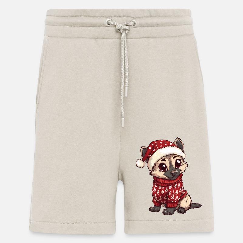 Hyäne Weihnachten Comic - Shorts - made by SPREAD - WARM CLAY