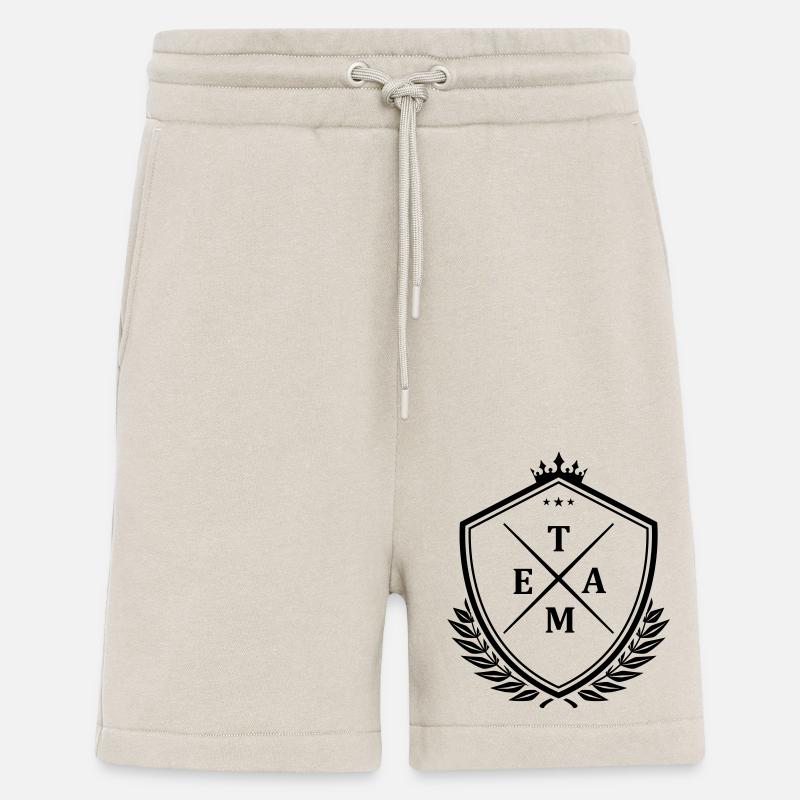 Écusson de l’équipe - Short bio décontracté fabriqué en UE - WARM CLAY