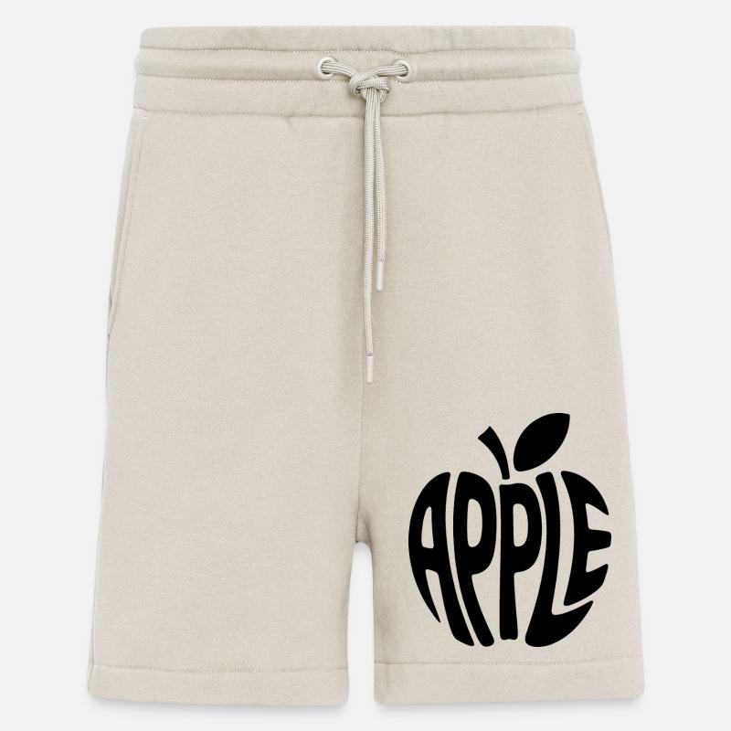 Apple - Cool Fruit Logo - Shorts - made by SPREAD - WARM CLAY