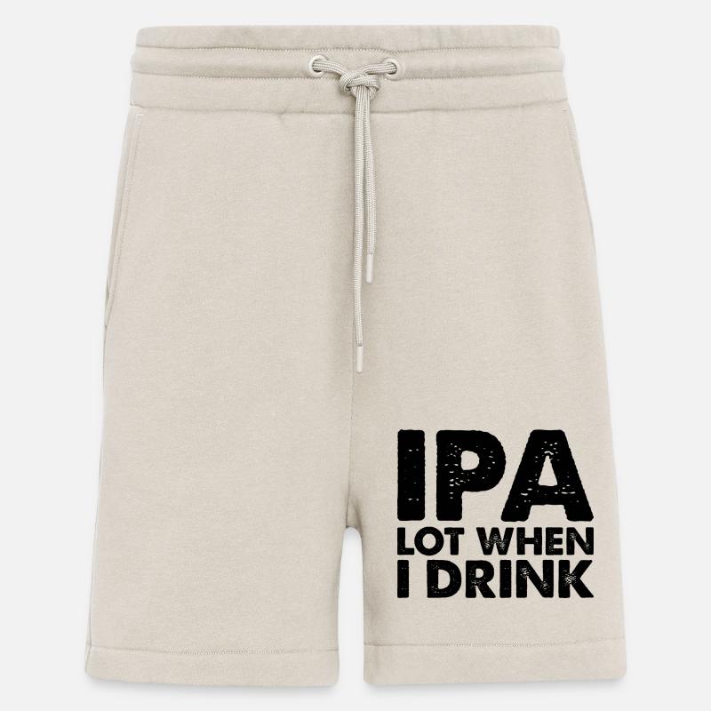 IPA Drink Beer Citation - Short bio décontracté fabriqué en UE - WARM CLAY