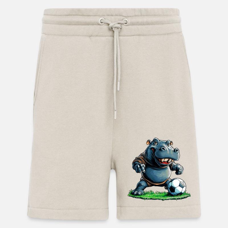 Fussballer Nilpferd - Shorts - made by SPREAD - WARM CLAY