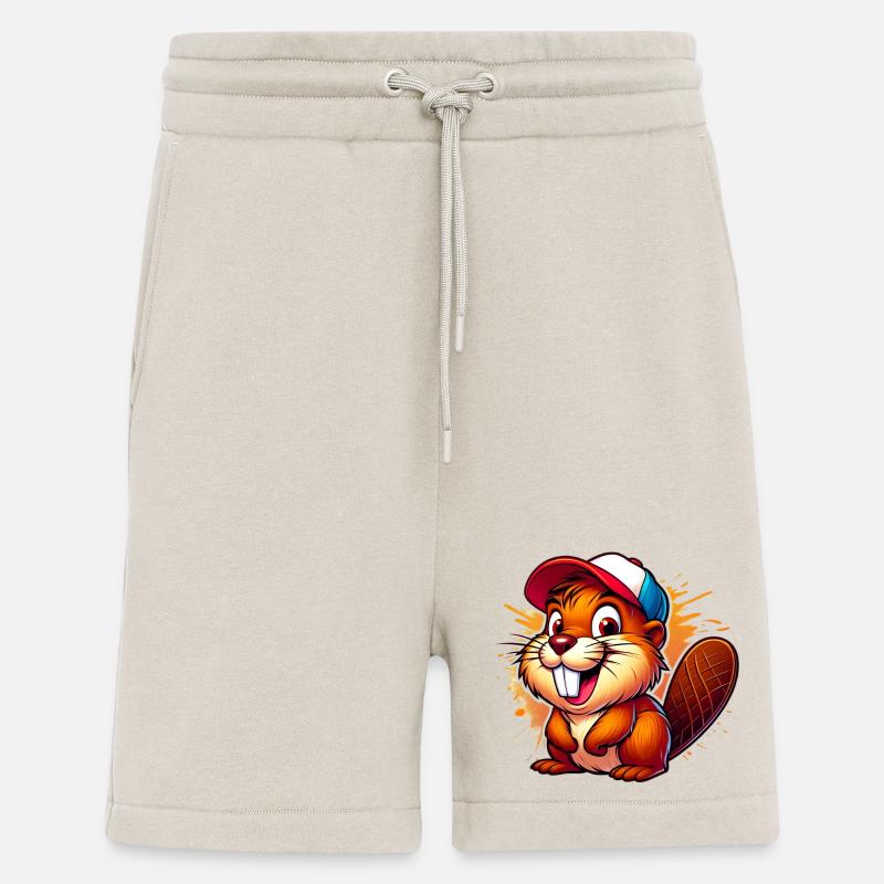Biber mit Baseballkappe - Shorts - made by SPREAD - WARM CLAY
