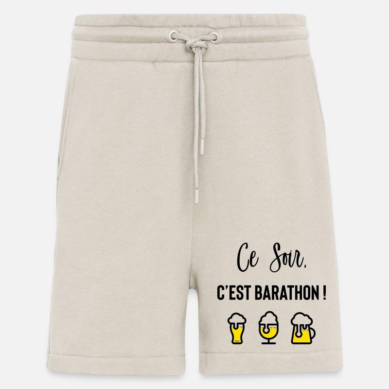 Ce soir c’est barathon ! - Short bio décontracté fabriqué en UE - WARM CLAY