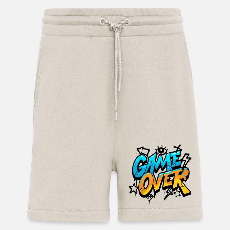 Game Over Graffiti Neon Gradient - Shorts - made by SPREAD - WARM CLAY