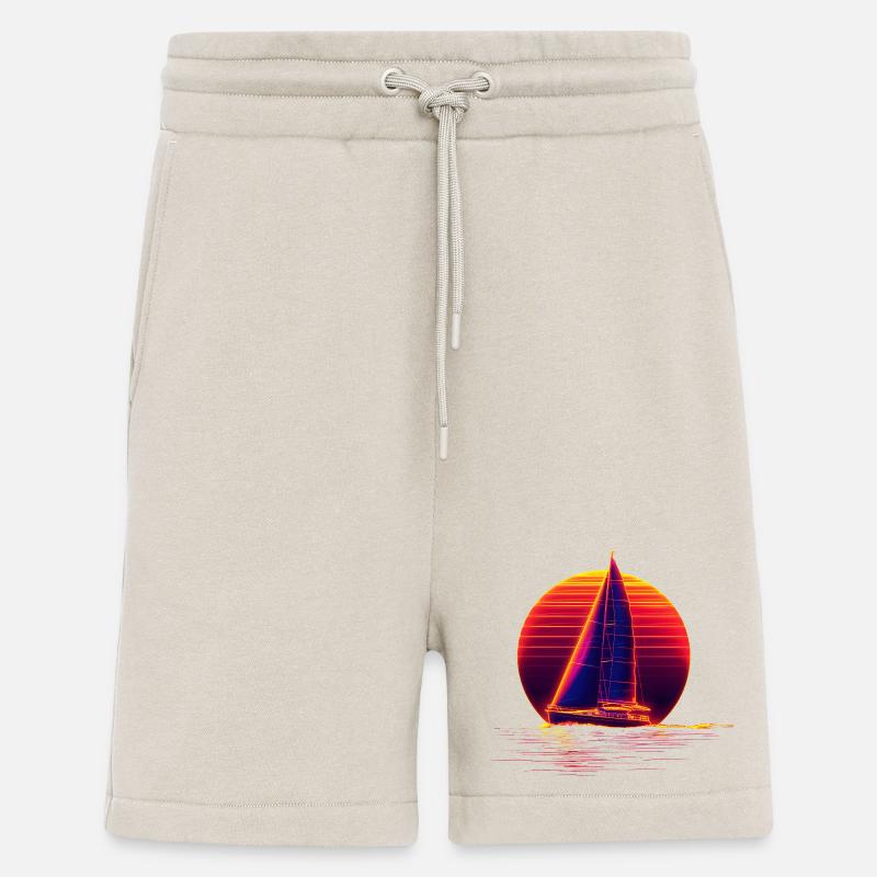 Retro Sailing - Short bio décontracté fabriqué en UE - WARM CLAY
