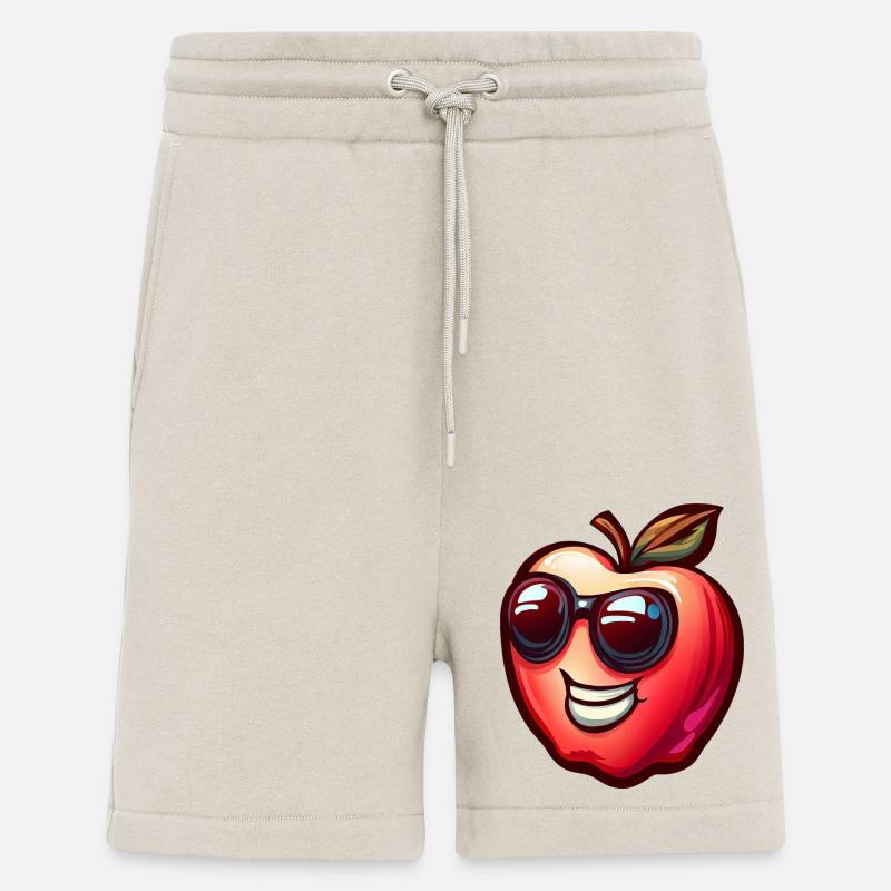Cool apple with sunglasses - Shorts - made by SPREAD - WARM CLAY
