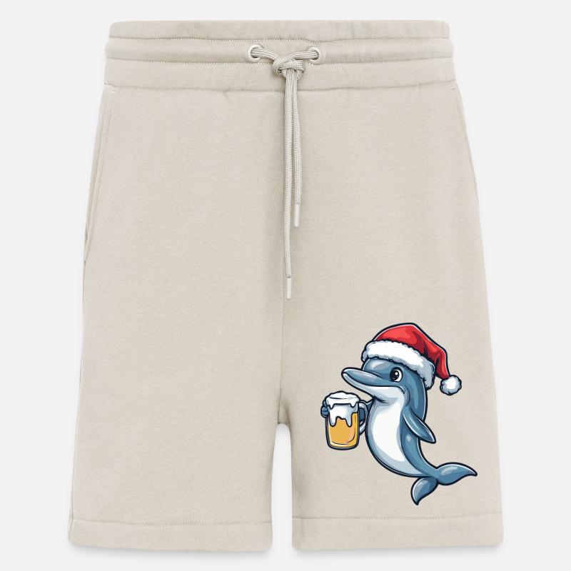 Bière Dolphin Noël - Short bio décontracté fabriqué en UE - WARM CLAY