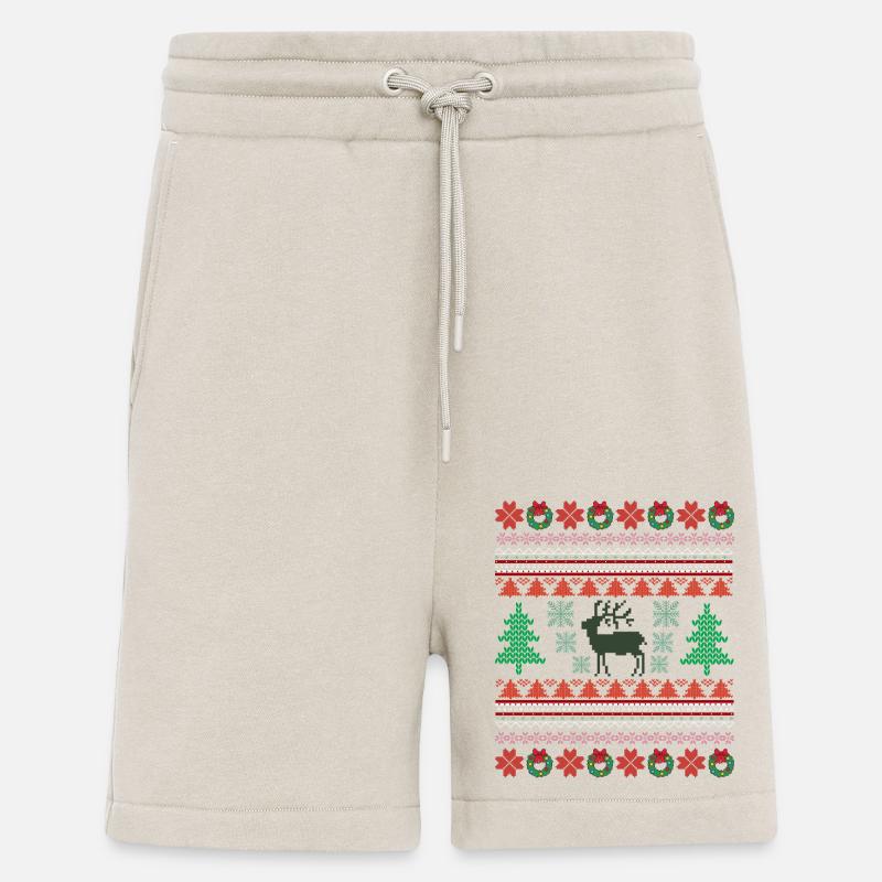 Retro Christmas Pattern 2 - Shorts - made by SPREAD - WARM CLAY