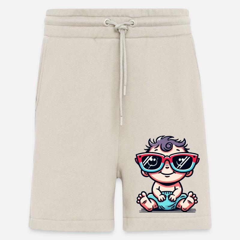 Bande dessinée pour bébé - Short bio décontracté fabriqué en UE - WARM CLAY