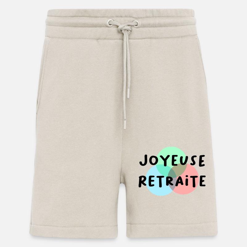 RETRAITE. RETRAITE. RETRAITEE. RETRAITE - Short bio décontracté fabriqué en UE - WARM CLAY