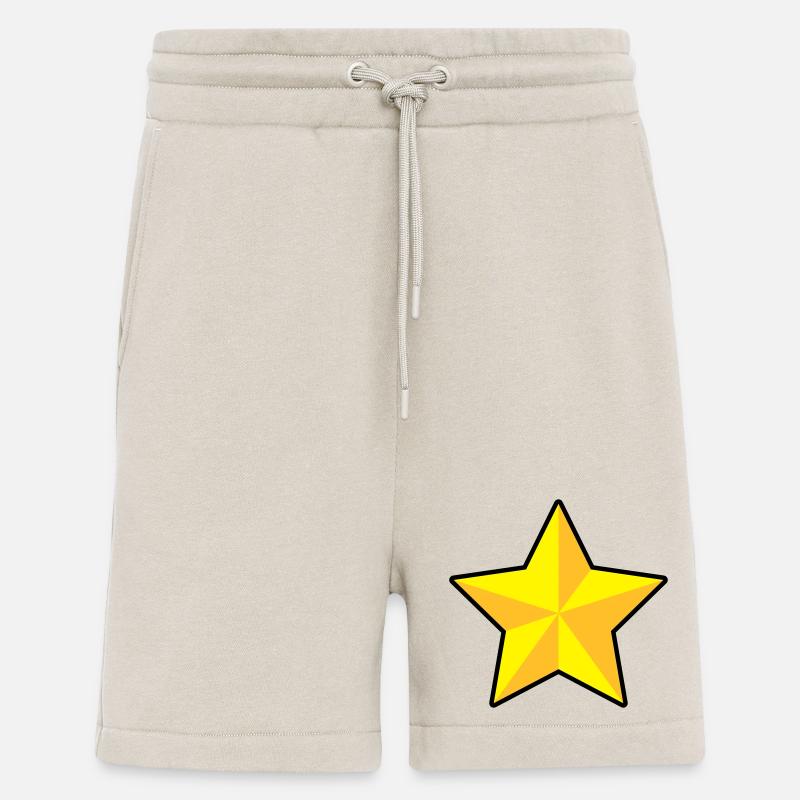 3D Stern | 3D Star | Dimension - Short bio décontracté fabriqué en UE - WARM CLAY