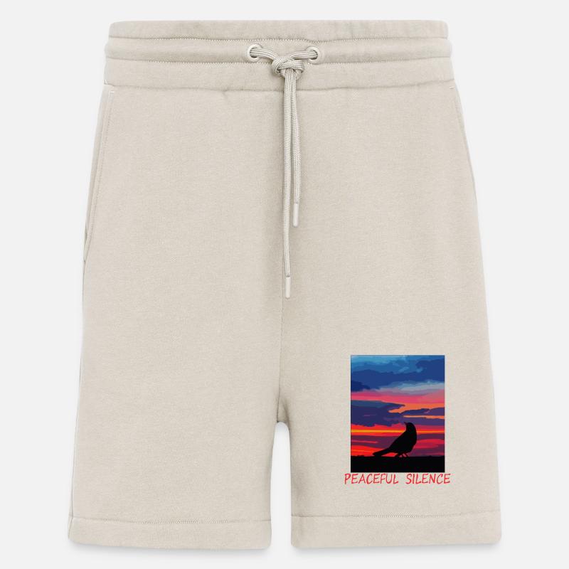 Vogel am Abendhimmel Frieden - Shorts - made by SPREAD - WARM CLAY