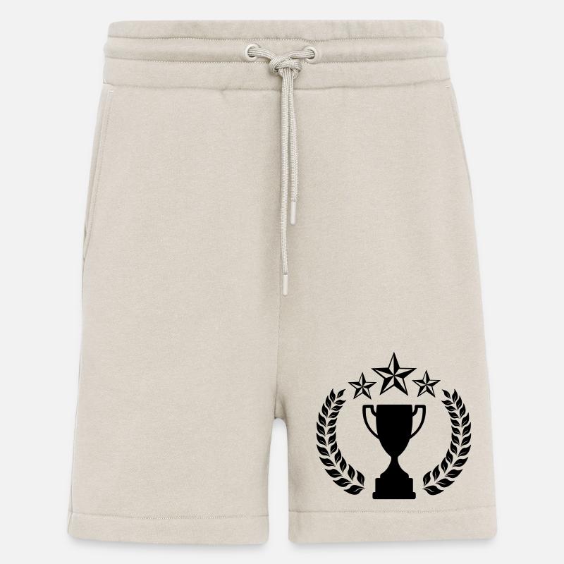 Laurel wreath with above three stars - Shorts - made by SPREAD - WARM CLAY