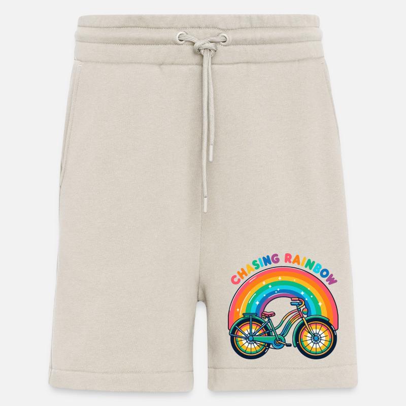 Conception de vélo Chasing Rainbow - Short bio décontracté fabriqué en UE - WARM CLAY