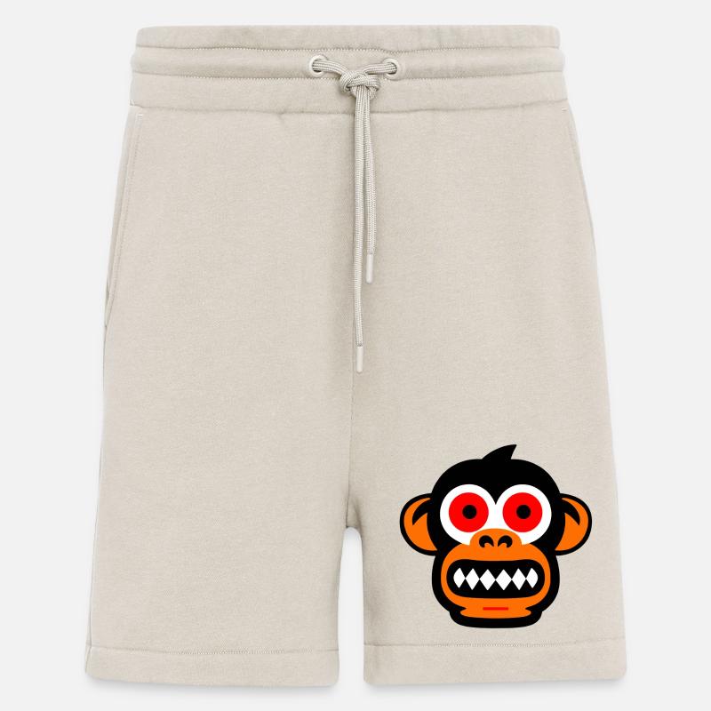 monkey face - Shorts - made by SPREAD - WARM CLAY