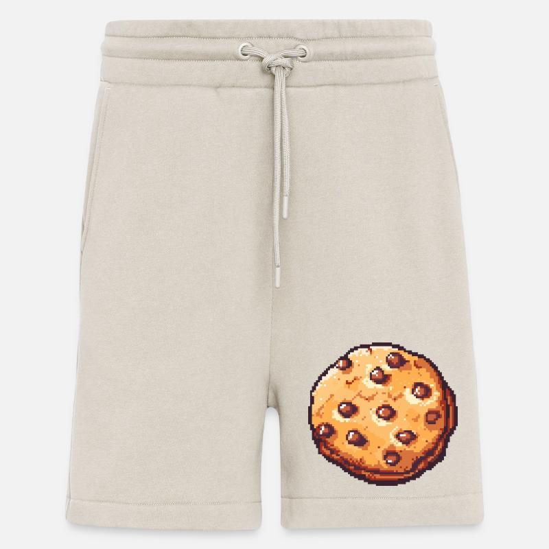 Pixelkeks Pixelcookie Retrokunst - Shorts - made by SPREAD - WARM CLAY