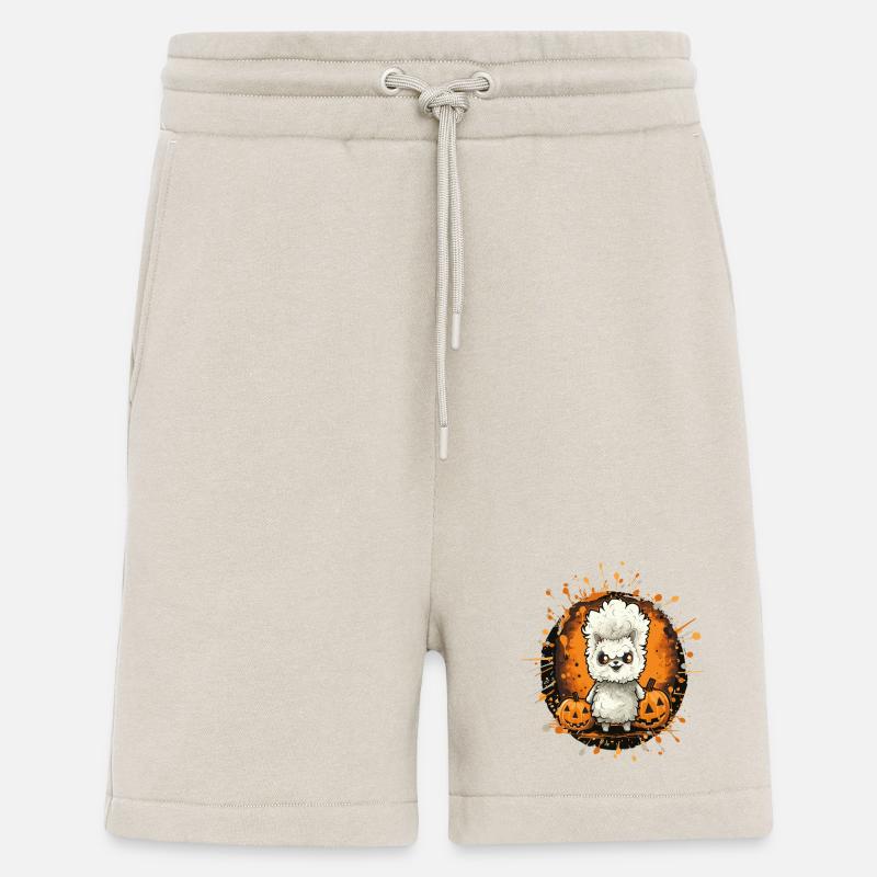 Lama Halloween Comic - Shorts - made by SPREAD - WARM CLAY