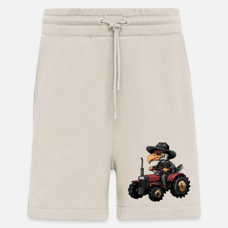 Harpyie Vogel Traktor Farmer - Shorts - made by SPREAD - WARM CLAY