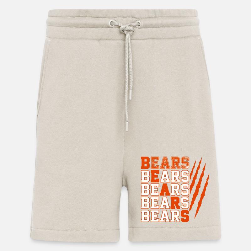 Bears Text with Distressed Claw Marks - Shorts - made by SPREAD - WARM CLAY