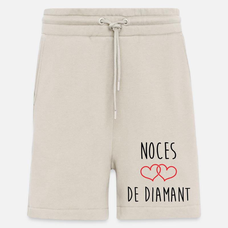 Wedding Anniversary - Diamond Wedding (60 years) - Shorts - made by SPREAD - WARM CLAY