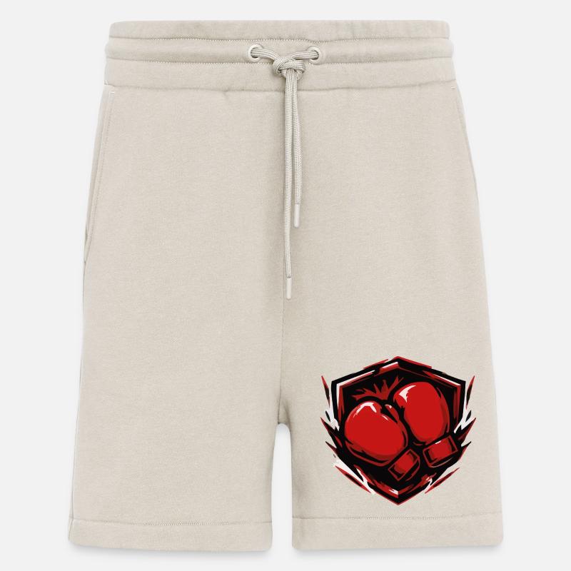 Bouclier des gants de boxe - Short bio décontracté fabriqué en UE - WARM CLAY