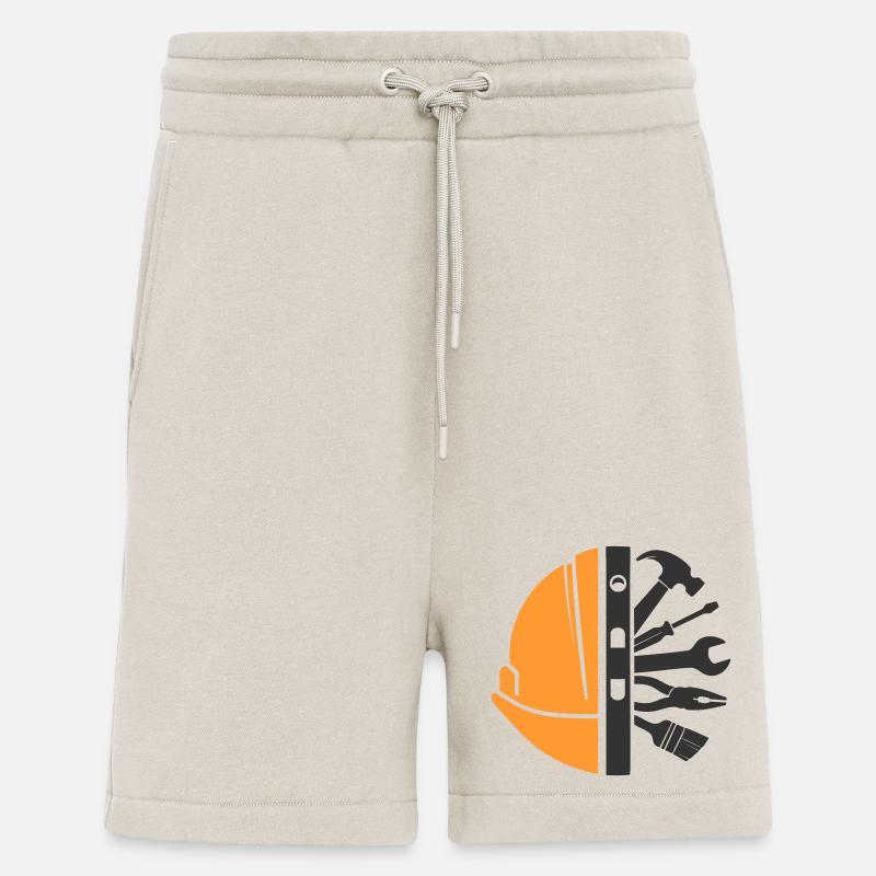 Construction Helmet & Tools – Craftsman Logo - Shorts - made by SPREAD - WARM CLAY