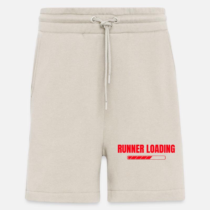 Running Loading Marathon Runner Gift - Shorts - made by SPREAD - WARM CLAY