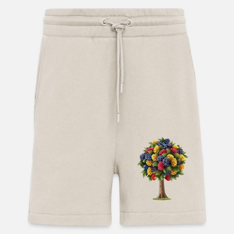 Bunter Baum Mit Fruchtigen Beeren - Shorts - made by SPREAD - WARM CLAY