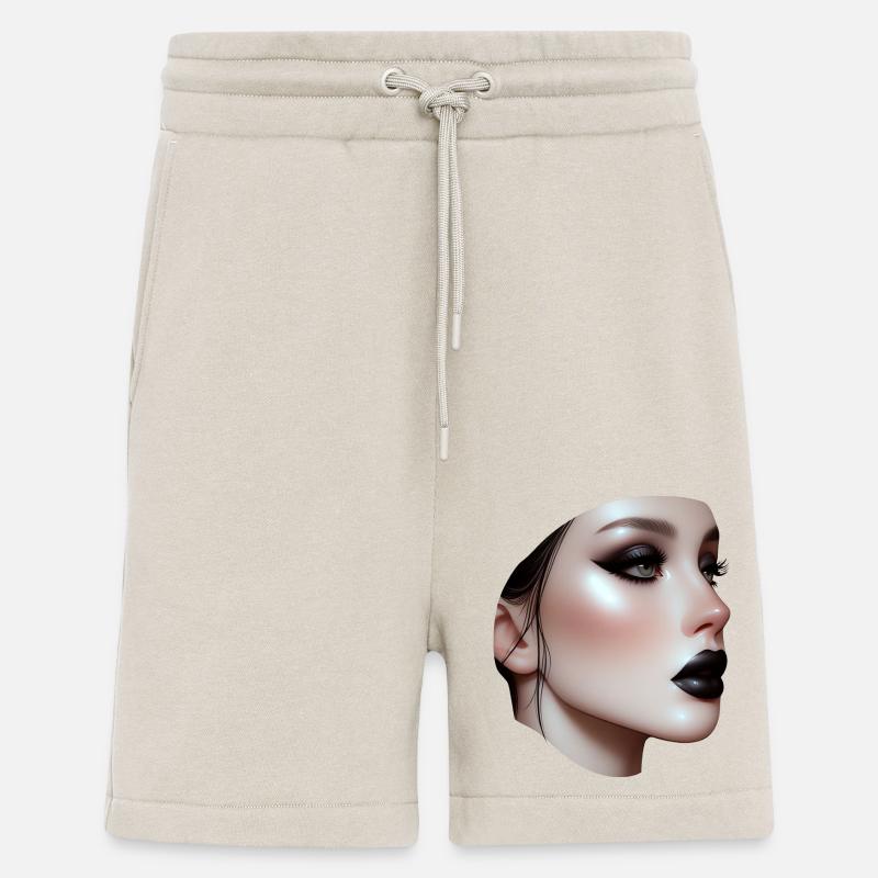 Gesicht - Schwarze Lippe - Shorts - made by SPREAD - WARM CLAY