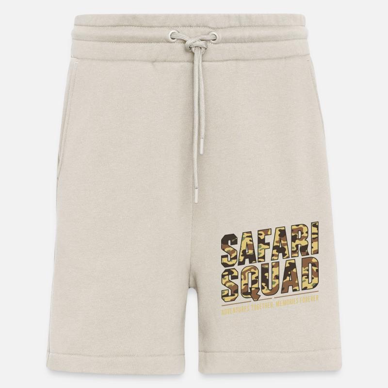 Safari Squad - Aventure ensemble, Souvenirs - Short bio décontracté fabriqué en UE - WARM CLAY