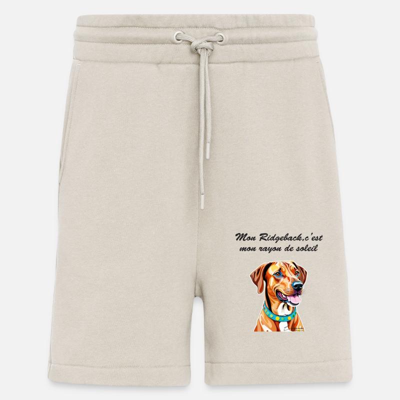 Rhodesian Ridgeback rayon de soleil - Short bio décontracté fabriqué en UE - WARM CLAY