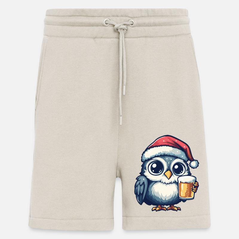 Eule Bier Xmas Weihnachten - Shorts - made by SPREAD - WARM CLAY