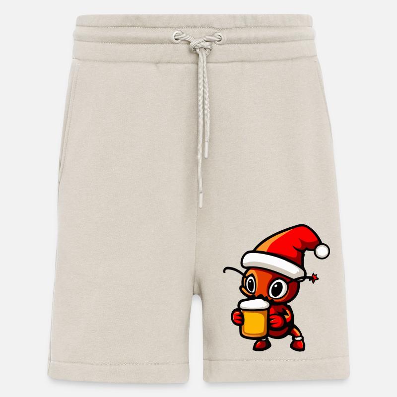 Fourmi Bière Noël Noël - Short bio décontracté fabriqué en UE - WARM CLAY