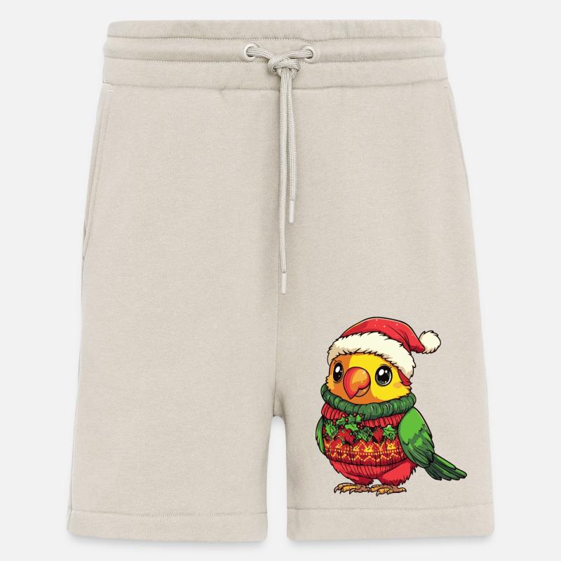 Parrot Christmas Comic - Shorts - made by SPREAD - WARM CLAY