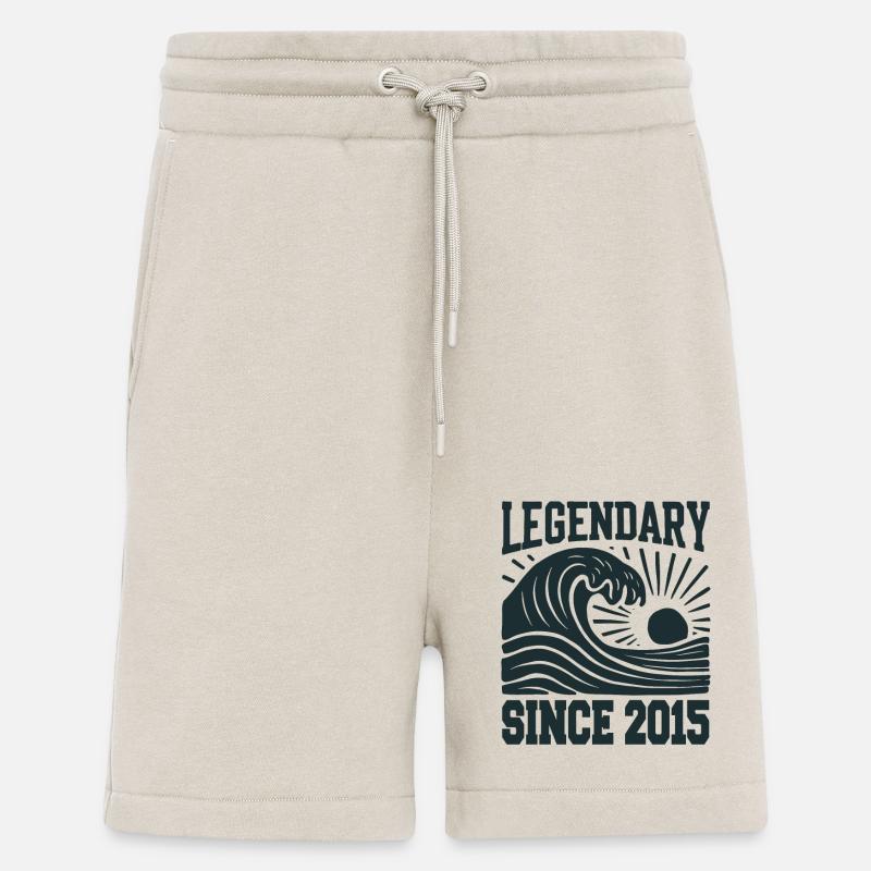 Legendary since 2015 Birthday Wave - Shorts - made by SPREAD - WARM CLAY