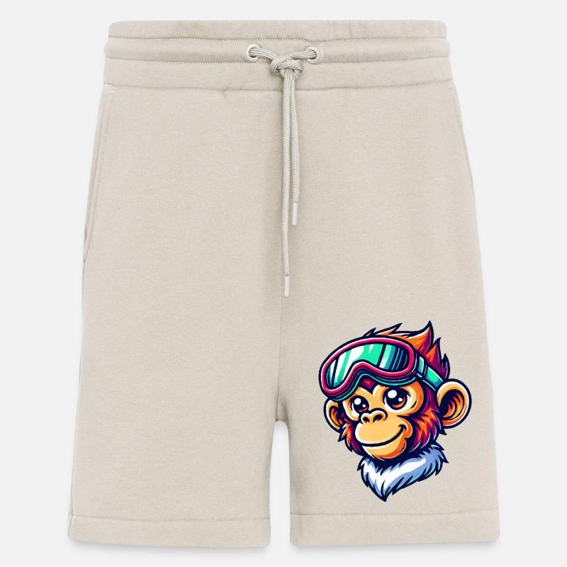 Affe Skibrille Comic - Shorts - made by SPREAD - WARM CLAY