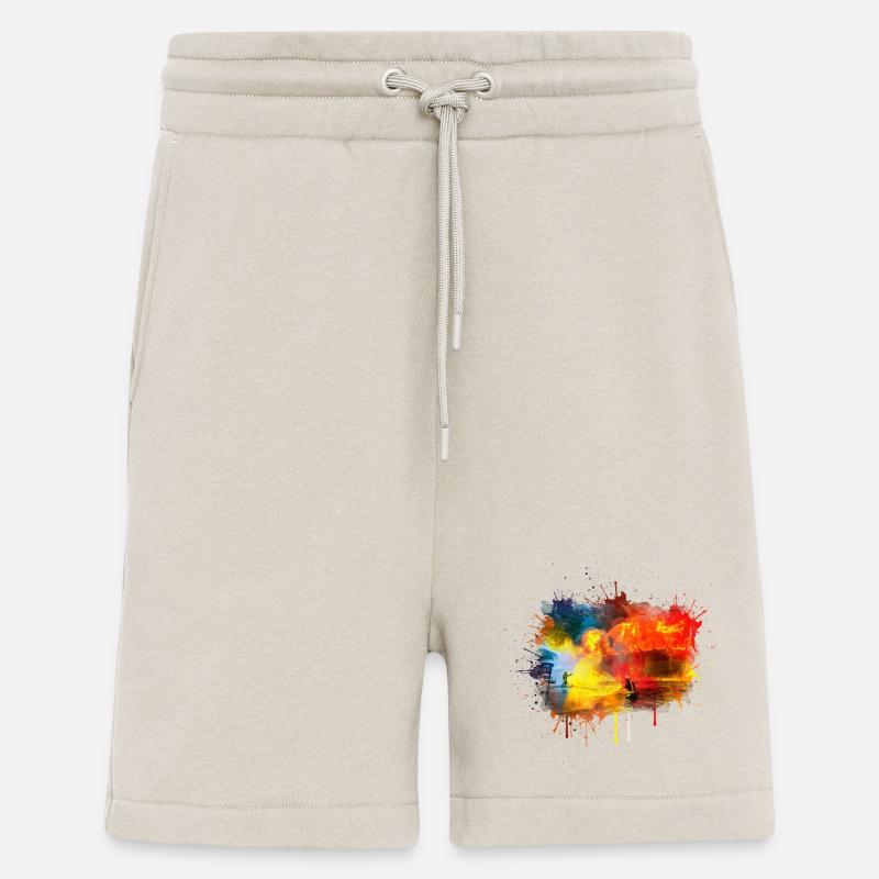 Feuerwehr-Brandbekämpfung in Aktion - Shorts - made by SPREAD - WARM CLAY