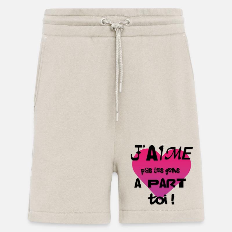 Coeur Rose Gradient — Message d'amour - Short bio décontracté fabriqué en UE - WARM CLAY
