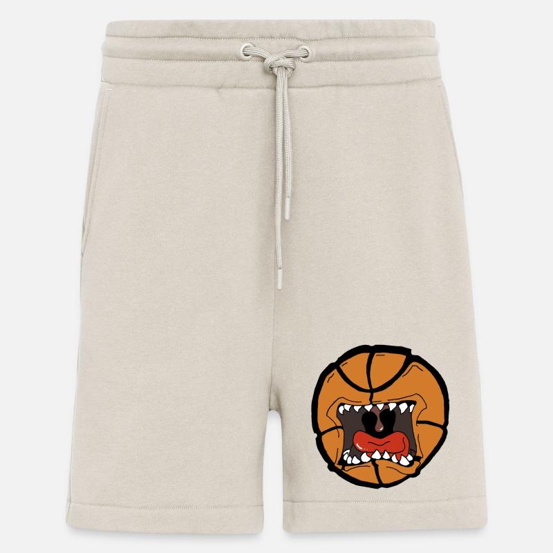 Conception explosive du ballon de basket - Short bio décontracté fabriqué en UE - WARM CLAY
