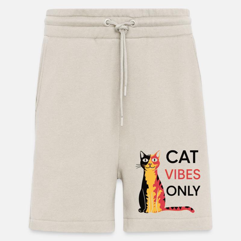 Katzen Vibes Only Design - Shorts - made by SPREAD - WARM CLAY