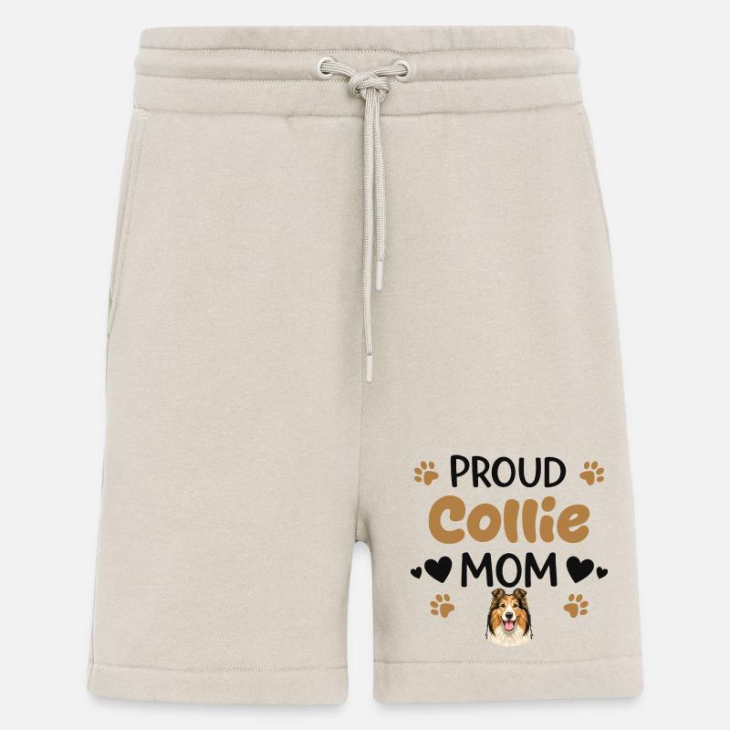 Stolze Collie Mutter, Collie - Shorts - made by SPREAD - WARM CLAY