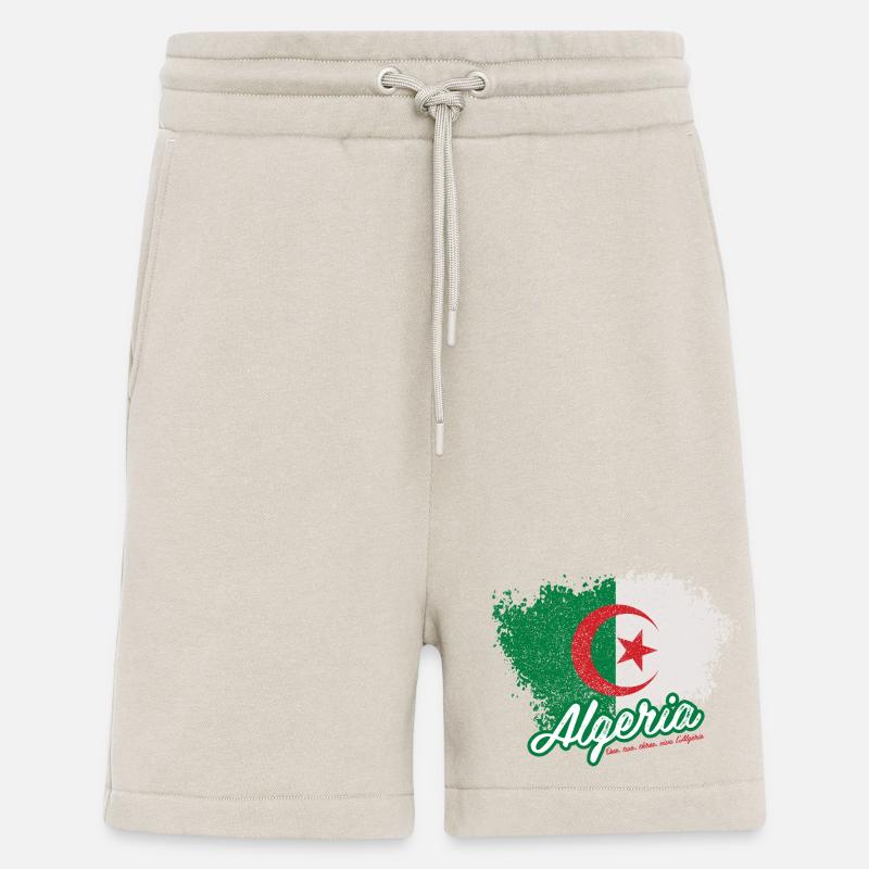 One, two, three, viva l'Algérie - Short bio décontracté fabriqué en UE - WARM CLAY