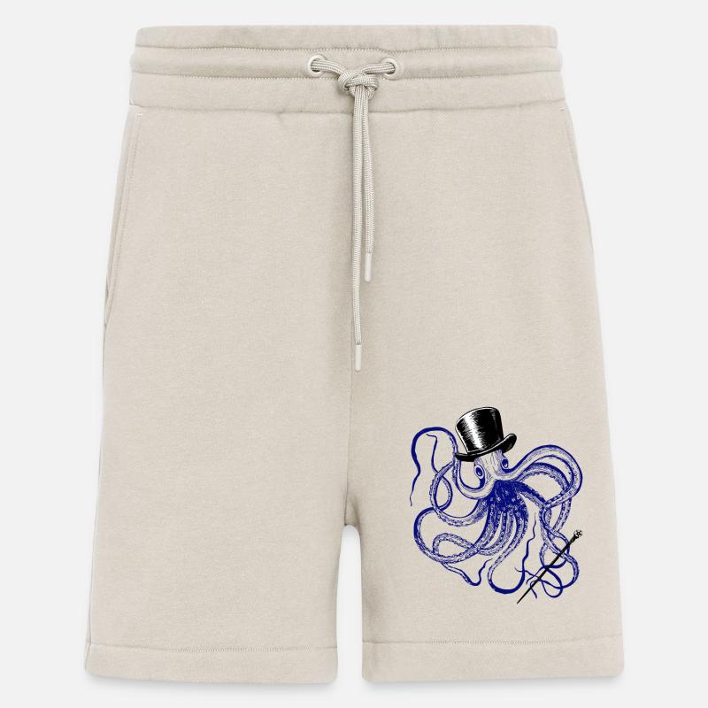 Octopus Magician Vodoo Monster Octopus Squid Ink - Shorts - made by SPREAD - WARM CLAY