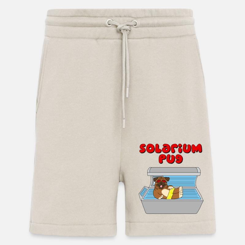 solarium mops pug - Shorts - made by SPREAD - WARM CLAY