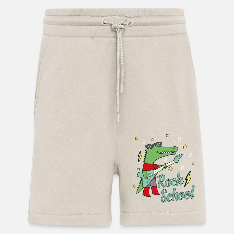 Rock School Schulbeginn Schulanfang Geschenkidee - Shorts - made by SPREAD - WARM CLAY